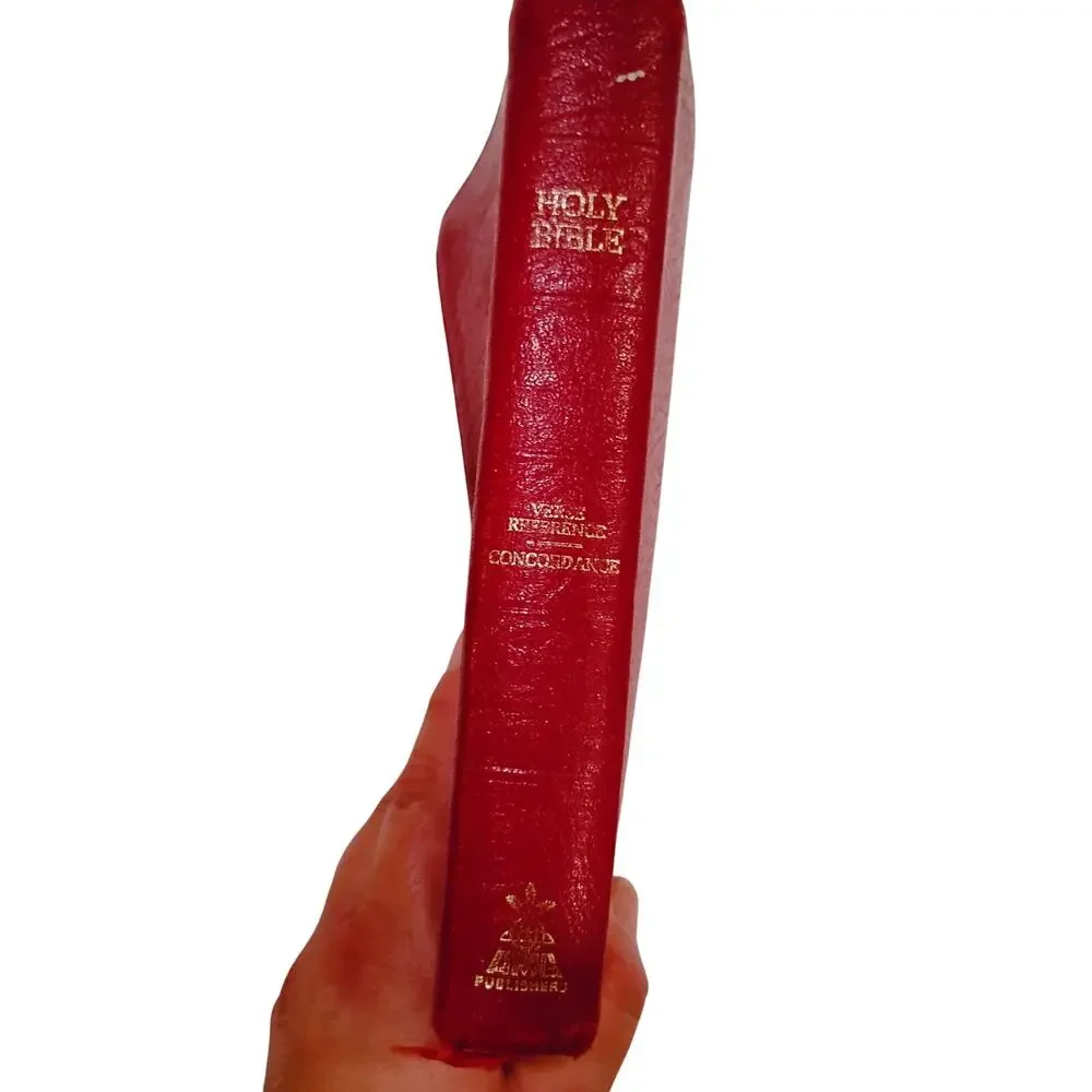 Vintage Genuine Leather Reference Concordance AMC Publishers Bible
